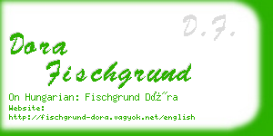 dora fischgrund business card